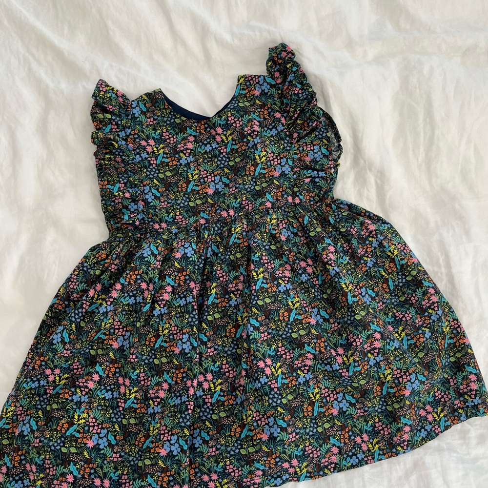 Floral Kids Dress in Multicolor
